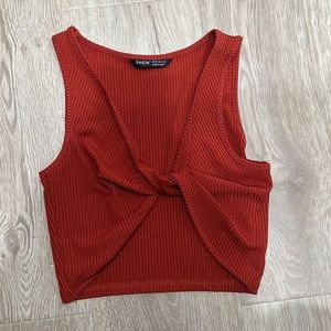 Burnt Orange Twist Tank